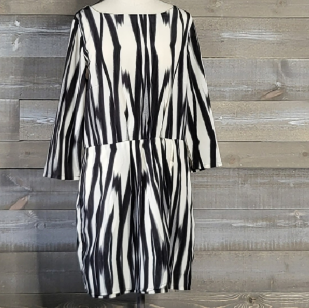 MNG by Mango 3/4" Sleeves Faux Wrap Dress